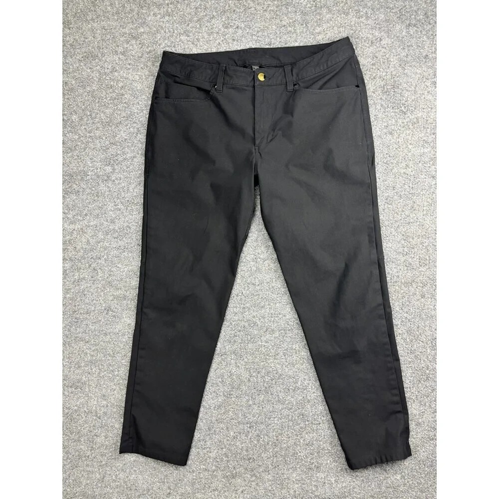 Lululemon Pants Mens 33 Black Slim Fit Stretch Chino Tapered Casual Pockets Golf